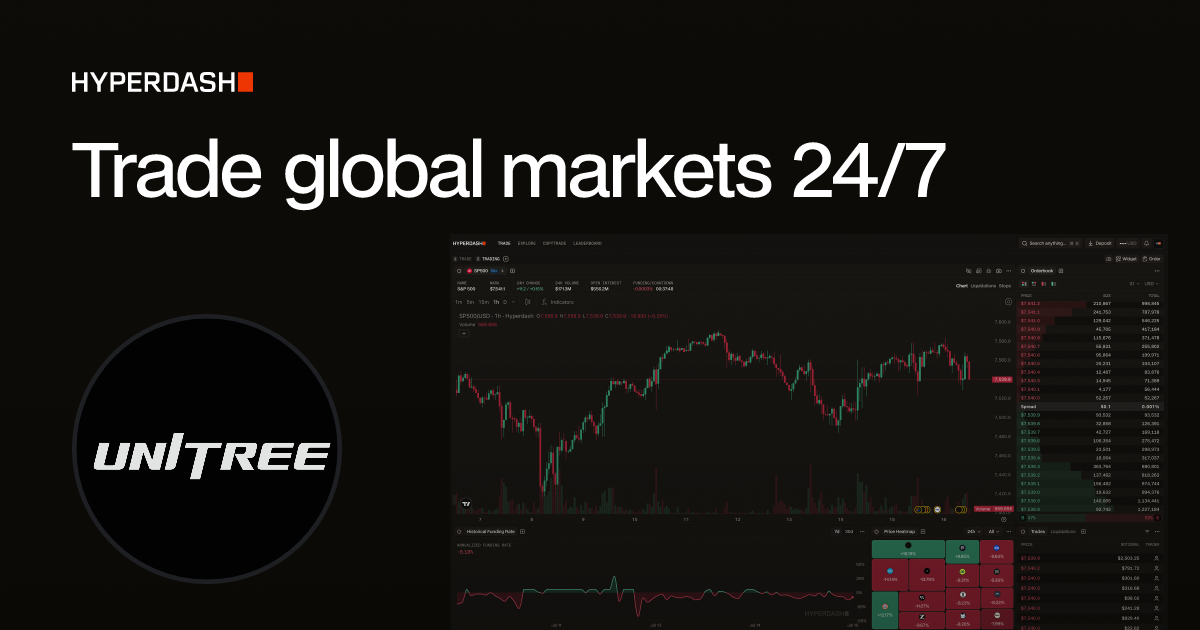 UNITREE (UNITREE) Price Today, Live Chart & Market Data | Hyperdash